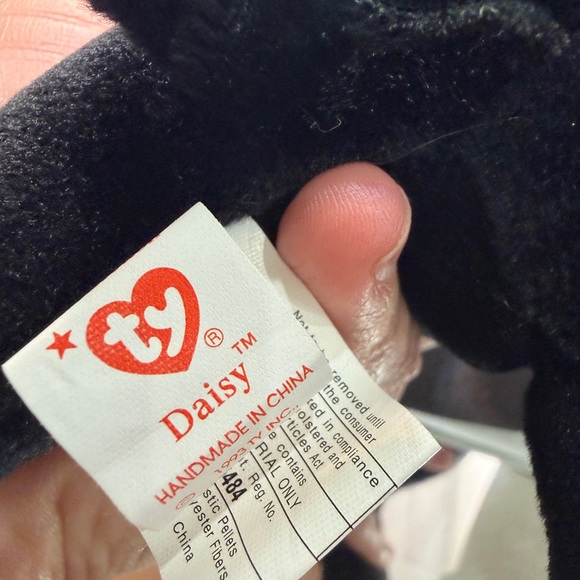 Ty Beanie Baby Daisy Cow 1994 Plush w Tag Protector - Picture 6 of 7